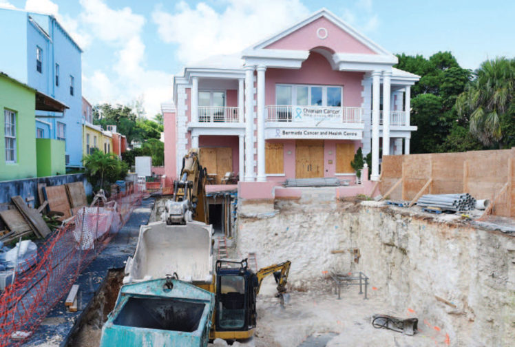 building site of first radiation therapy treatment facility in Bermuda